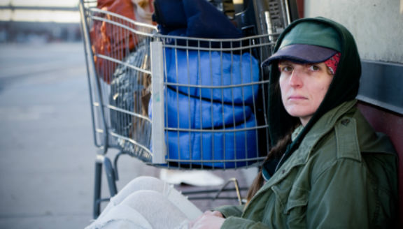 Homeless Woman Veteran-homethird